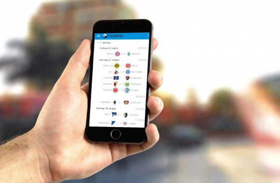 Die Fußball-Bundesliga auf dem Smartphone oder Tablet mit der CityNEWS Mobile App
