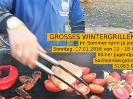 Großes Wintergrillen im Rheinpark für den guten Zweck am 17.01.2016 in Köln copyright: Islamic Relief Deutschland