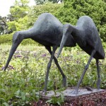 Bronzekunstwerk "Zwei Störche" aus dem Kölner Rheinpark gestohlen - Polizei sucht Zeugen copyright: Polizei Köln