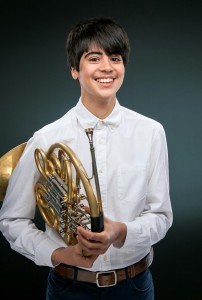 Für Deutschland tritt der 16-jährige Hornist Raul Maria Dignola aus Dortmund an. copyright: WDR / privat