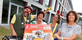 Spendenübergabe der Provinzial Rheinland Versicherung an die Kölner Klinik-Clowns e.V. copyright: Rainer Hotz
