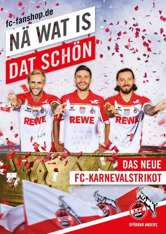 Der 1. FC Köln ganz jeck: Sonder-Trikot zu Karneval - copyright: Thomas Fähnrich / 1. FC Köln
