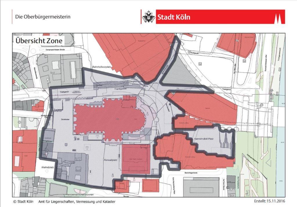 Böllerfreie Zone rund um den Kölner Dom - copyright: Stadt Köln