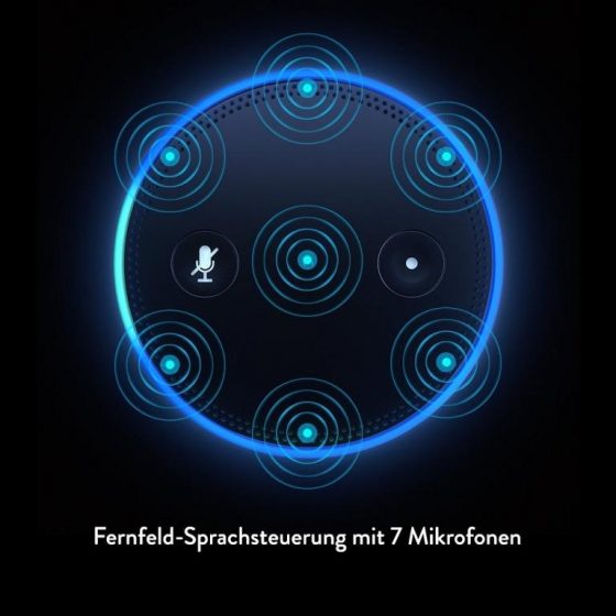 Fernfeld-Spracherkennung mit Richtstrahl-Technologie - copyright: Amazon