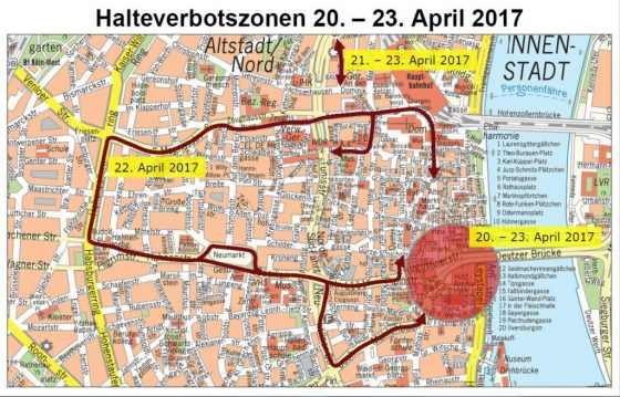 Halteverbotszonen - copyright: Stadt Köln