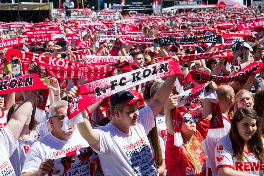 Die Fans vom 1. FC Köln machen jedes Spiel zum Heimspiel copyright: CityNEWS / Alex Weis