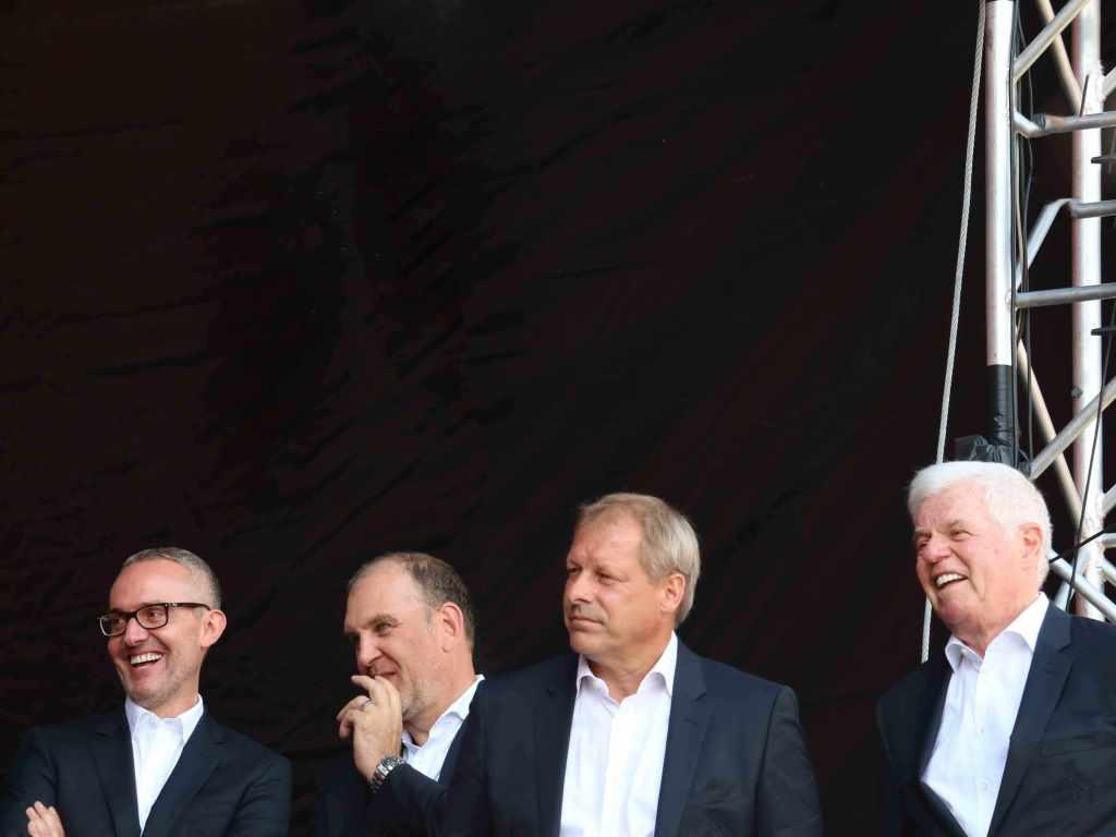 Die Geschäftsführung und der Vorstand des 1. FC Köln machen einen unaufgeregt tollen Job. (v.l.n.r. Alexander Wehrle, Jörg Schmadtke, Markus Ritterbach und Werner Spinner) - copyright: CityNEWS