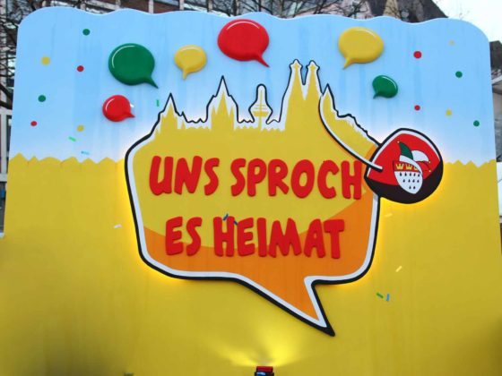 Das Karnevals-Motto 2019: Uns Sproch es Heimat copyright: CityNEWS / Thomas Pera
