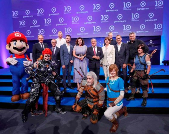 Zur Eröffnung der gamescom 2018 kamen zahlreiche Politiker. copyright: Koelnmesse / Franziska Krug