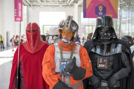 Auch Star Wars-Fans kommen auf einer rund 1.000 qm großen Themenfläche in Halle 7 der Comic Con in Köln voll auf ihre Kosten. copyright: Koelnmesse GmbH / Oliver Wachenfeld