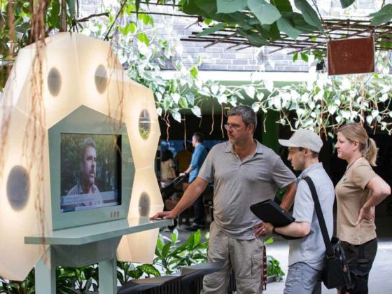 Mit interaktiven Terminals wird den Besuchern die Arbeit des Kölner Aquariums näher gebracht. copyright: CityNEWS / Alex Weis