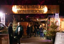Auf dem Karl-Schwering-Platz findet vom 25.11. bis 22.12.2019 erneut das Lindenthaler Winterdorf statt. Ein Kölner Weihnachtsmarkt mitten im Veedel. copyright: Krzysztof Swider