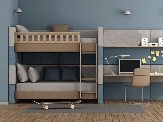 Effizienter wohnen: Platzsparende Möbel liegen im Trend - auch im Kinderzimmer. - copyright: Envato / archideaphoto