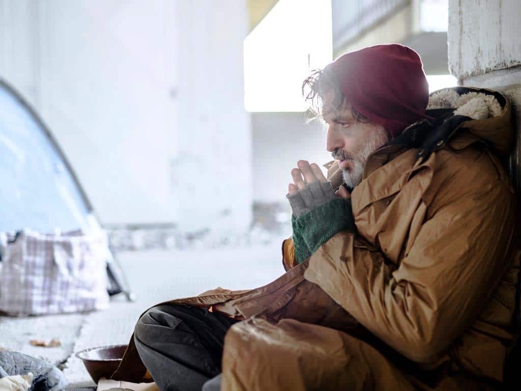 Winterhilfe in der kalten Jahreszeit für Woununglose bzw. Obdachlose in Köln (Symbolbild)
