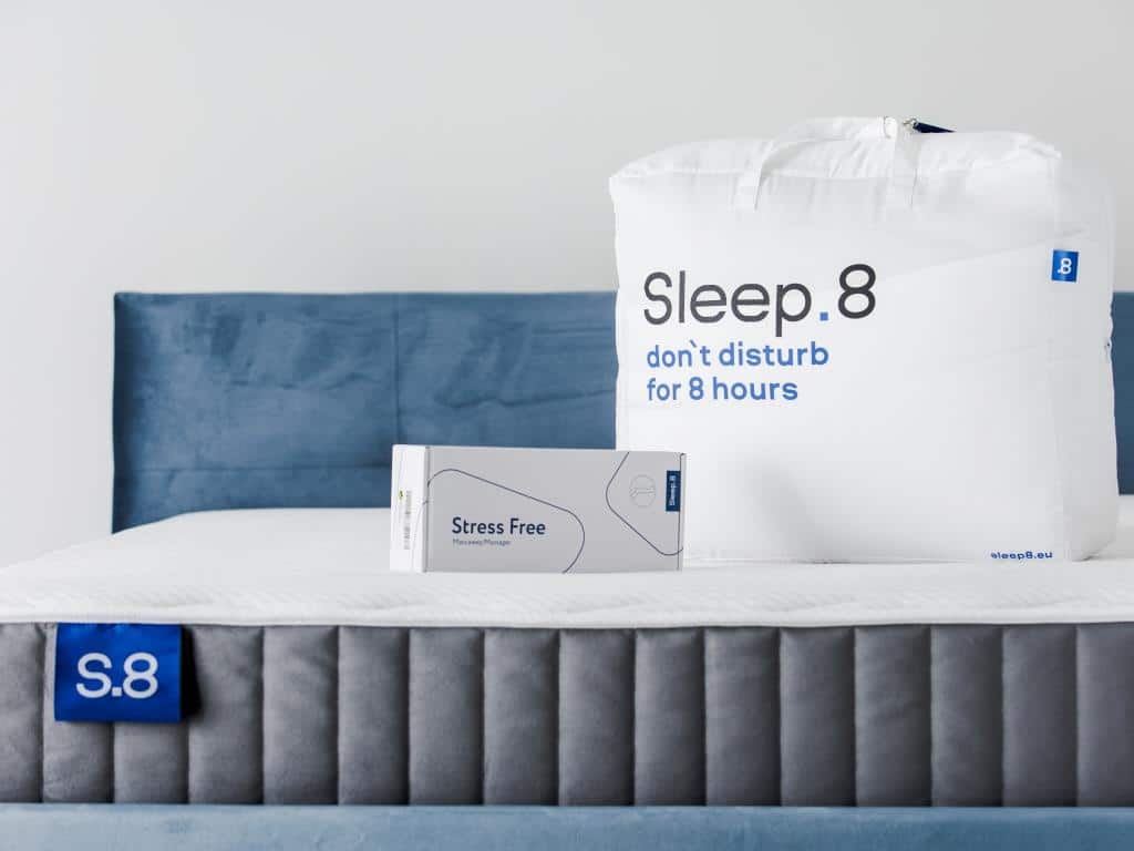 Mit Matratzen, Betten, Kissen und Decken sowie innovativen Schlafgadgets sorgt Sleep.8 für den perfekten Schlaf.