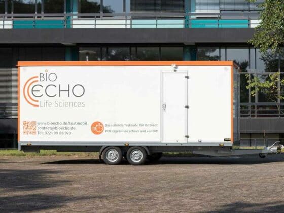 Das mobile Corona-Labor von BioEcho ist nahezu überall einsetzbar und garantiert schnelle und zuverlässige Ergebnisse.