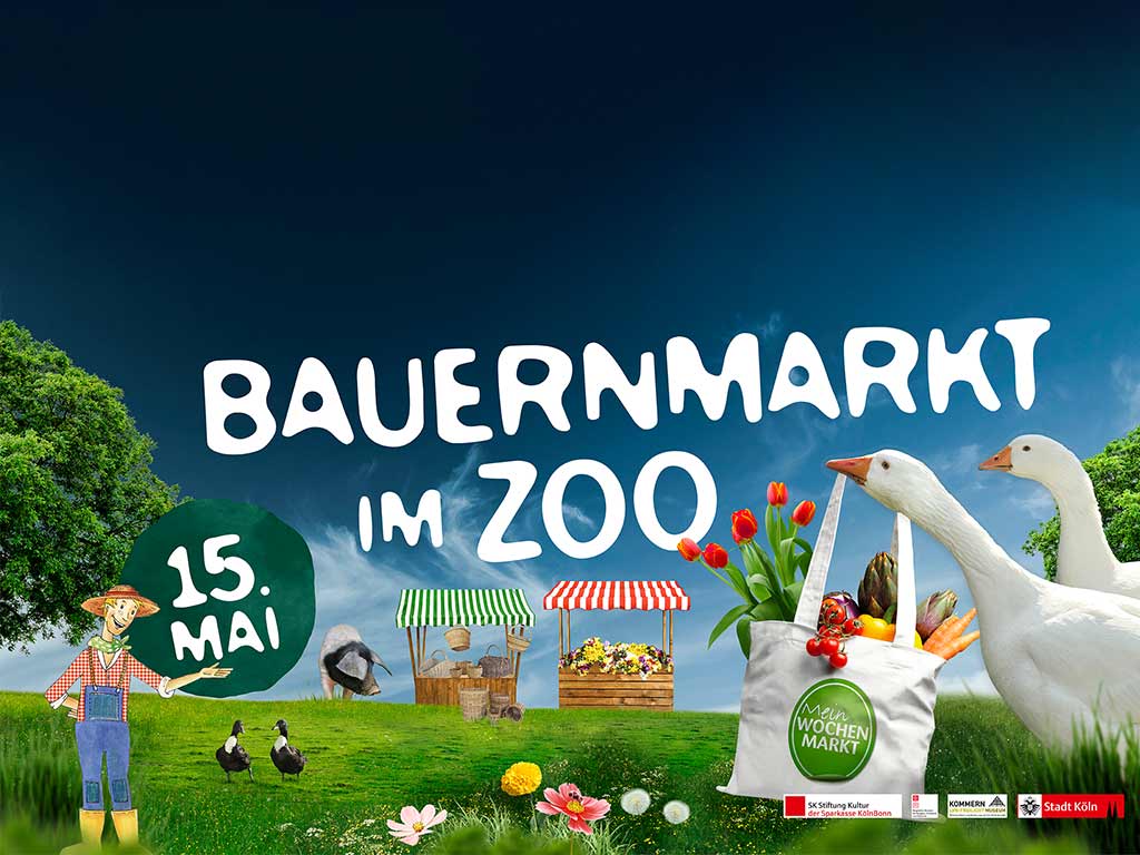 Großer Bauern- und Handwerkermarkt am 15. Mai 2022 im Kölner Zoo 